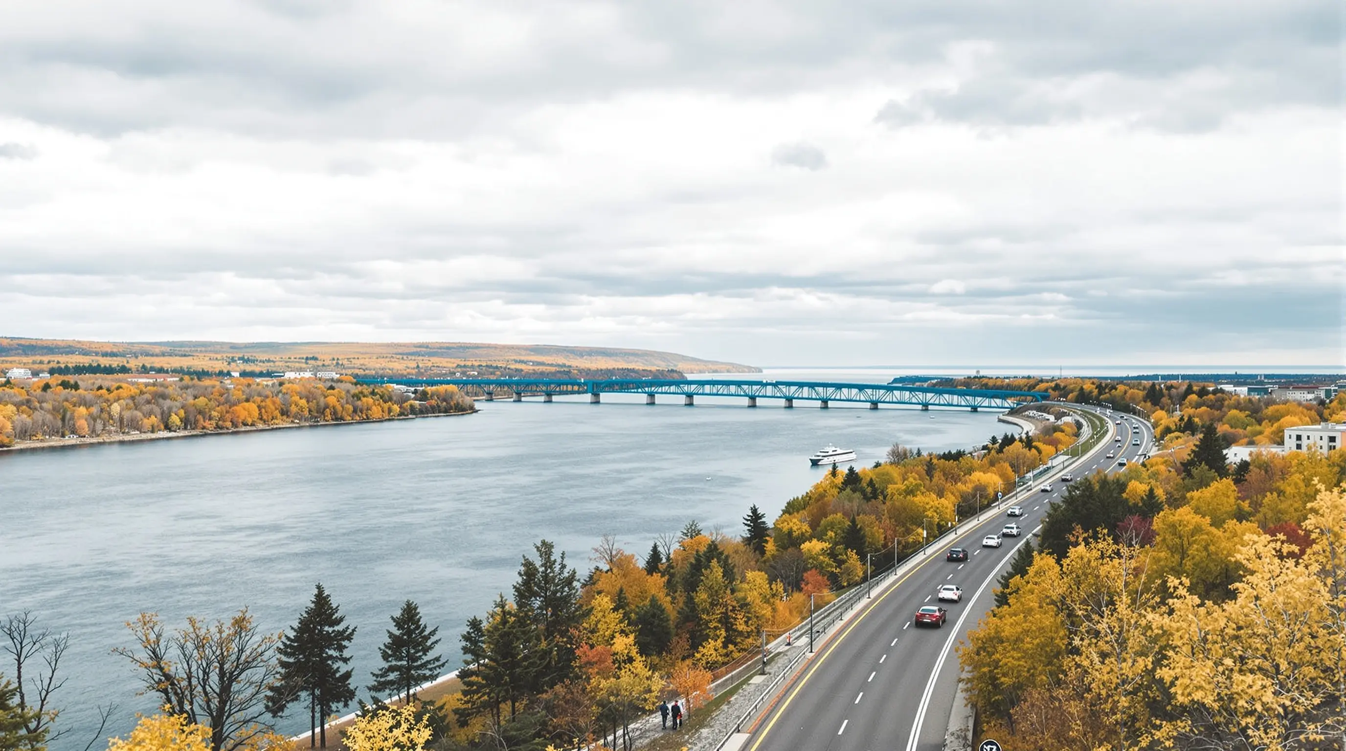 Montreal to Quebec City carpool route